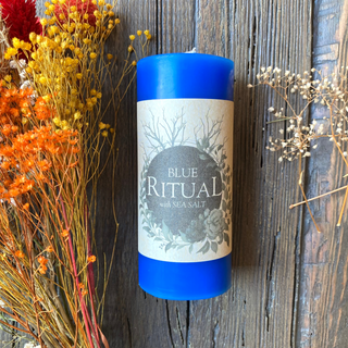 Blue Ritual Candle