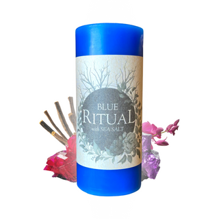 Blue Ritual Candle